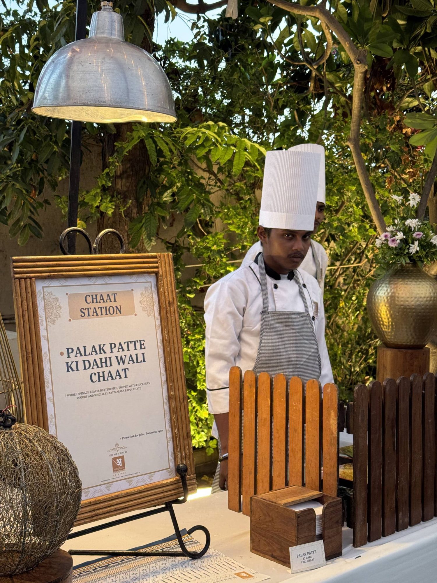 Chef at a live counter